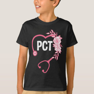 PCT Stethoscoop Ontwerp Patiëntenzorgtechnicus PCT T-shirt