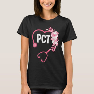PCT Stethoscoop Ontwerp Patiëntenzorgtechnicus PCT T-shirt
