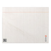 PCTY 8,5 x 11 Notitieblok met QR-code (Voorkant)