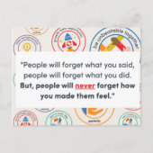 PCTY Waarde Briefkaart met citaat (Voorkant)