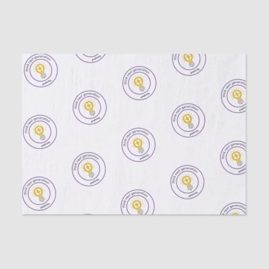 PCTY-waarden Weefselpapier "Think Next Gen" Tissuepapier (Voorkant)