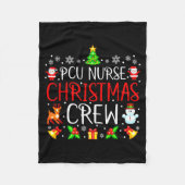 Pcu Nurse Christmas Crew Matching Xmas  Fleece Deken (Voorkant)