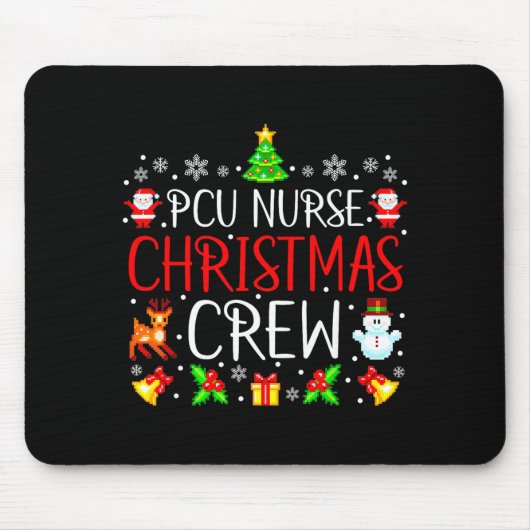 Pcu Nurse Christmas Crew Matching Xmas  Muismat (Voorkant)