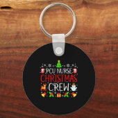 Pcu Nurse Christmas Crew Matching Xmas Sleutelhanger (Voorkant)