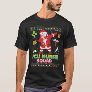 PCU Nurse Squad Dabbing Santa KerstSweater T-shirt