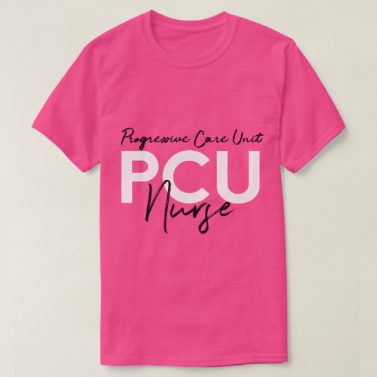 PCU-verpleegeenheid Nurse Noodruimte Nur T-shirt (Design voorkant)
