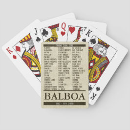 PCZ-lijst en uw stad/basis/post Pokerkaarten