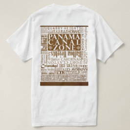 PCZ-lokaties op oud papier met rand T-shirt