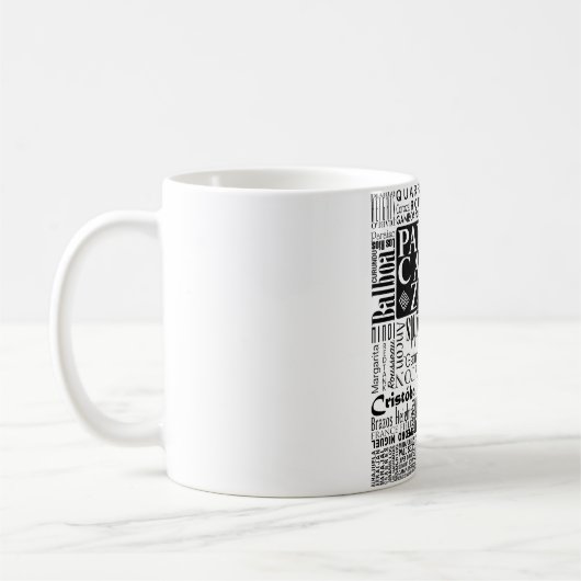 PCZ - Panama Canal Zone Locaties in zwart Koffiemok (Links)