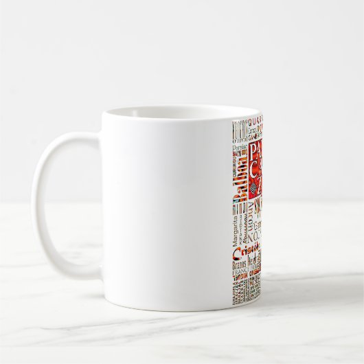 PCZ - Panama Canal Zone Locaties met Mola Design Koffiemok (Links)