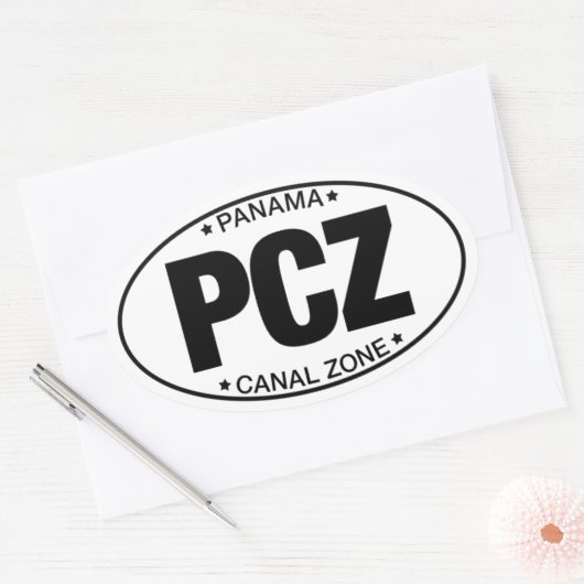PCZ - Panama Canal Zone Sticker (Envelop)