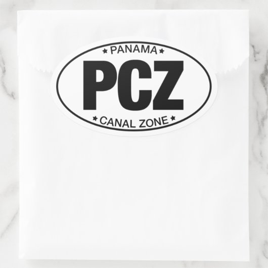 PCZ - Panama Canal Zone Sticker (Tas)