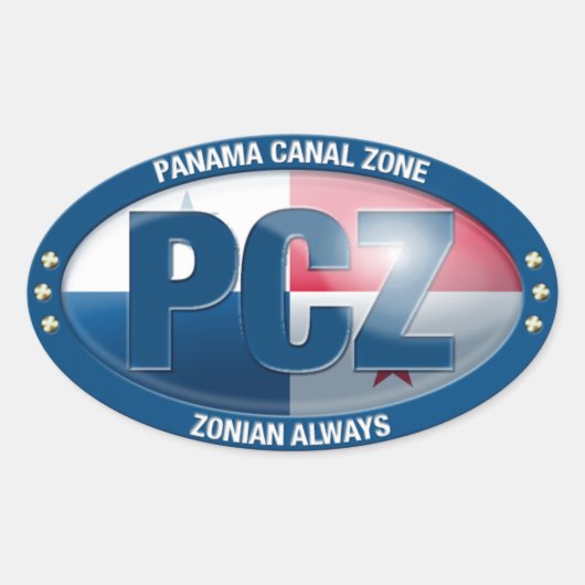PCZ - Panama Canal Zone: Zonian Altijd, Sticker (Voorkant)