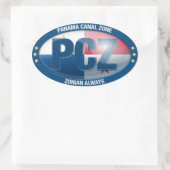 PCZ - Panama Canal Zone: Zonian Altijd, Sticker (Tas)