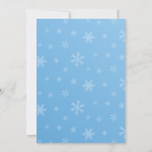 PD Blue Kerstfeest Uitnodiging (Achterkant)