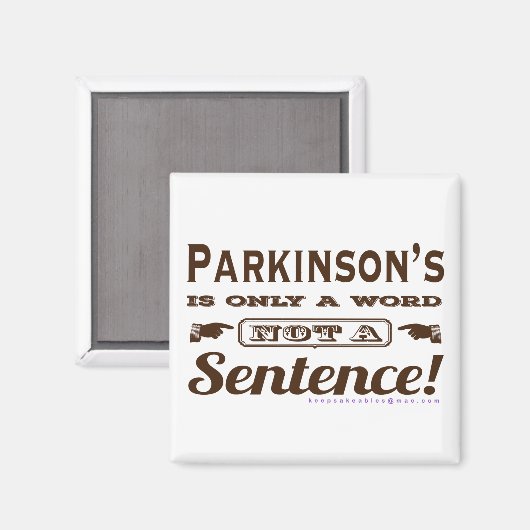 PD is slechts een Word Brown Magneet (Voorkant / Achterkant)