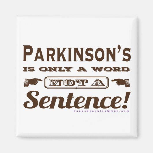 PD is slechts een Word Brown Magneet (Voorkant)