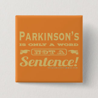 PD is slechts een Word Gold Vierkante Button 5,1 Cm
