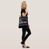PD overkomt het verkeerde meisje Parkinsons Tote Bag (Op model)