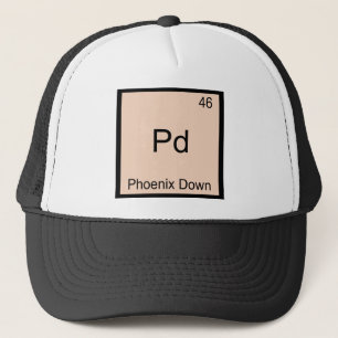 Pd - Phoenix Down Chemie Elementsymbool T-shirt Trucker Pet