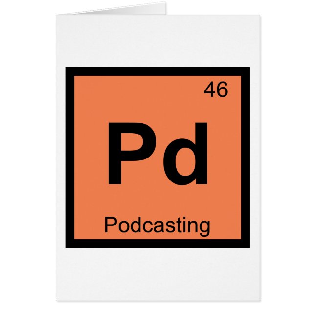 Pd - Podcasting Chemistry Periodic Table Symbol (Voorkant)