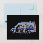 PD Politieacademie Afstudeerder Lights CUFF Briefkaart (Voorkant / Achterkant)