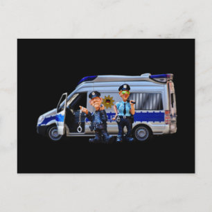 PD Politieacademie Afstudeerder Lights CUFF Briefkaart