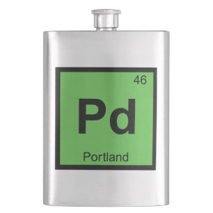Pd - Portland Oregon Chemie Periodiek Systeem Flacon