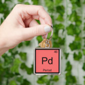 Pd - Tijdschemielement symbool Funny T-Shirt Sleutelhanger (Hand)