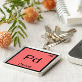Pd - Tijdschemielement symbool Funny T-Shirt Sleutelhanger (Zijkant)