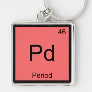 Pd - Tijdschemielement symbool Funny T-Shirt Sleutelhanger
