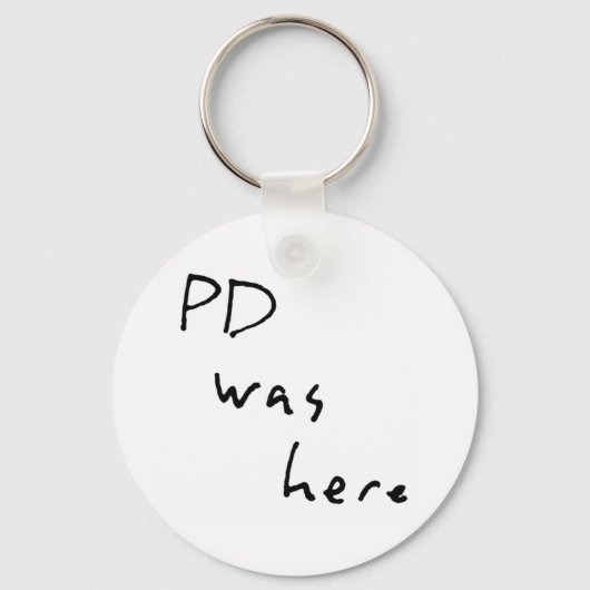 "PD was hier" Sleutelhanger (Voorkant)