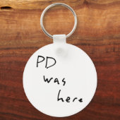 "PD was hier" Sleutelhanger (Voorkant)