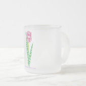 PD Wordy Tulip Matglas Koffiemok (Voorkant rechts)