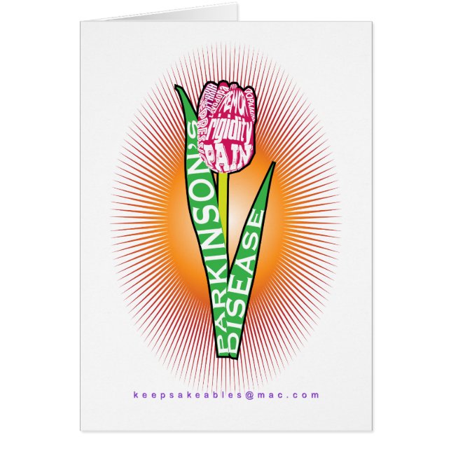 PD Wordy Tulip met burst (Voorkant)