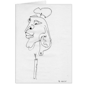 PDD Kleine Zwakke Tekeningen Surreal Portret Maske