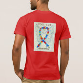 PDD-NOS Bewustmaking Puzzle Ribbon T-shirt (Achterkant)
