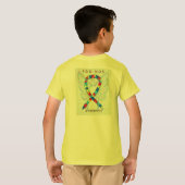 PDD-NOS Bewustmaking Puzzle Ribbon T-shirt (Achterkant volledig)