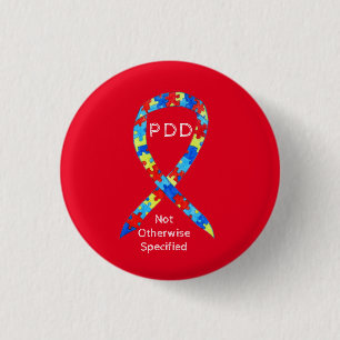PDD-NOS (Niet Anders Omschreven) Lintspeldje Ronde Button 3,2 Cm