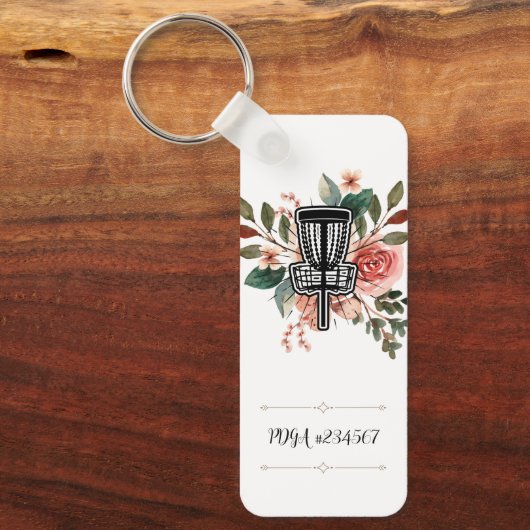 PDGA-nummerschijf met Golf-Sleutelhanger Sleutelhanger (Voorkant)