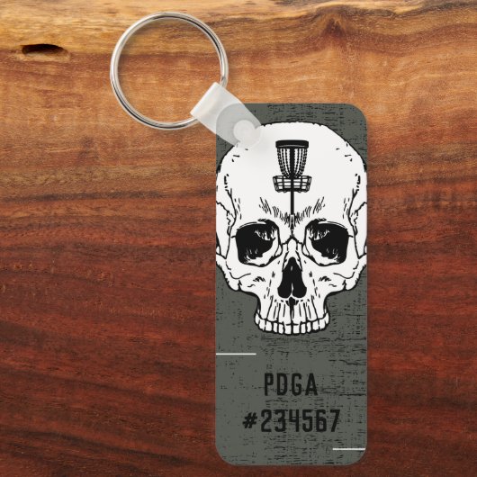 PDGA-nummerschijf met Golf-Sleutelhanger Sleutelhanger (Voorkant)
