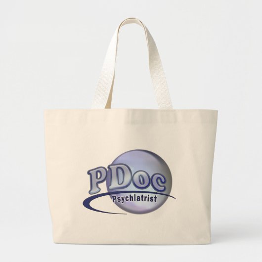 PDoc ARTS VAN PSYCHIATRY PSYCHIATRIST LOGO Grote Tote Bag (Voorkant)