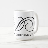 PDOJ aan de strand in CA 2012 Koffiemok (Voorkant rechts)