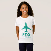 PDX Airport Carpet Airplane | PORTLAND T-shirt (Voorkant volledig)