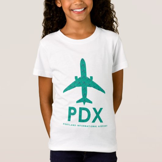 PDX Airport Carpet Airplane | PORTLAND T-shirt (Voorkant)