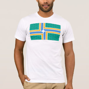 PDX Airport Carpet - Portland Flag T-shirt