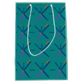 PDX Airport Carpet Portland Oregon Medium Gift Bag Medium Cadeauzakje (Voorkant)
