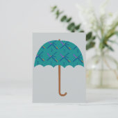 PDX Airport Carpet Umbrella Briefkaart (Staand voorkant)