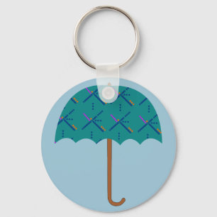 PDX Airport Carpet Umbrella Sleutelhanger