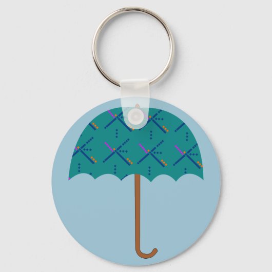 PDX Airport Carpet Umbrella Sleutelhanger (Voorkant)